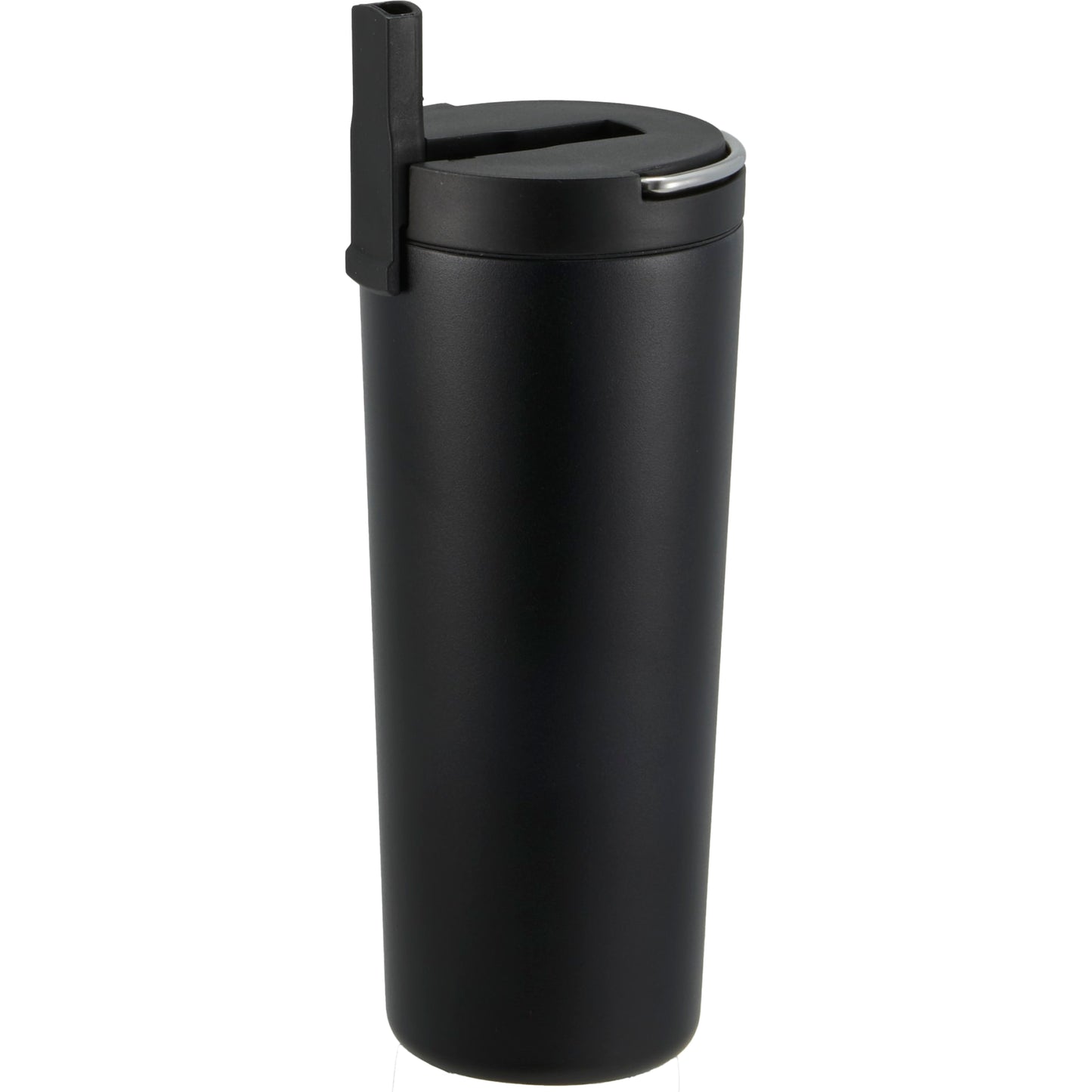 Front View of Black Thor Copper Insulated Tumbler 24oz Flip Straw Lid plain