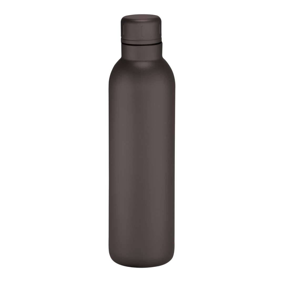 Front View of Black Thor Copper Vacuum Insulated Bottle 17oz plain