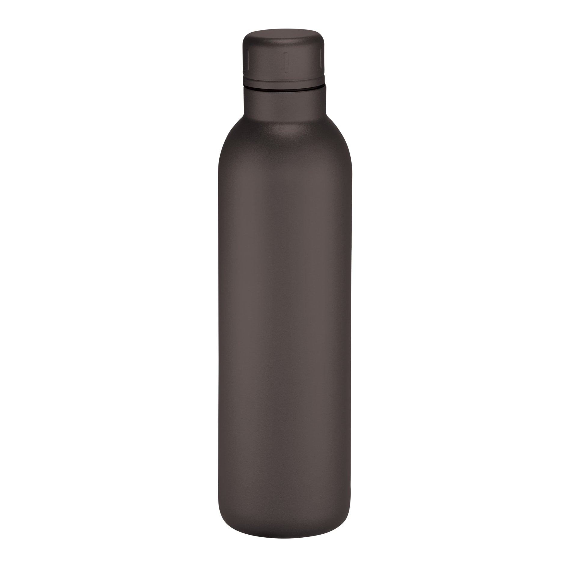 Front View of Black Thor Copper Vacuum Insulated Bottle 17oz plain