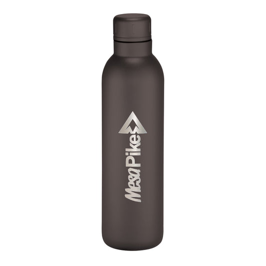 Front View of Black Thor Copper Vacuum Insulated Bottle 17oz