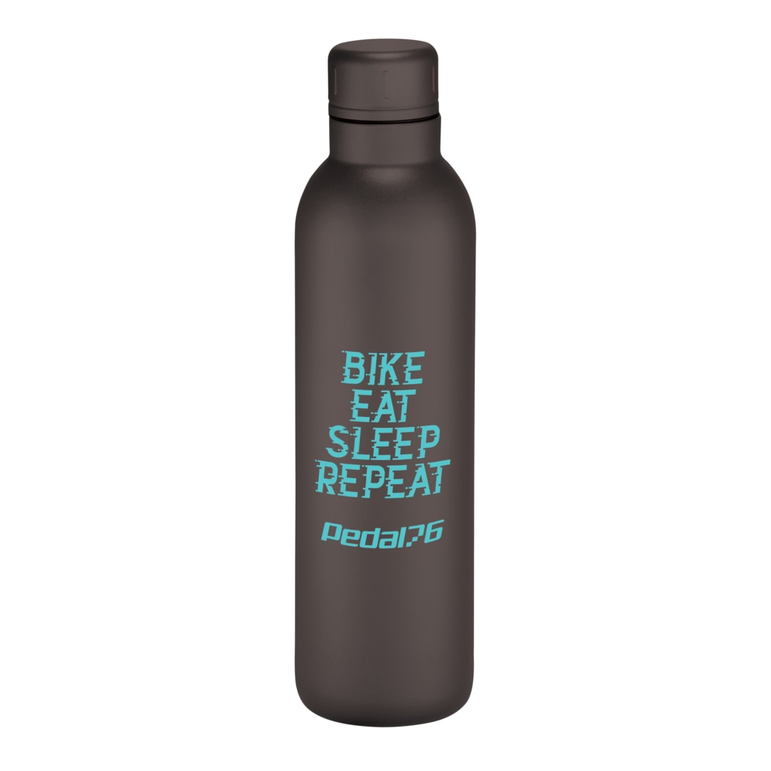 Front View of Black Thor Copper Vacuum Insulated Bottle 17oz
