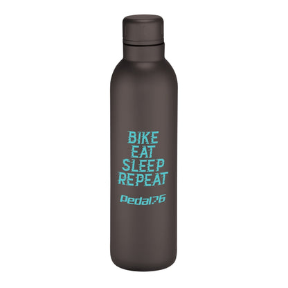 Front View of Black Thor Copper Vacuum Insulated Bottle 17oz