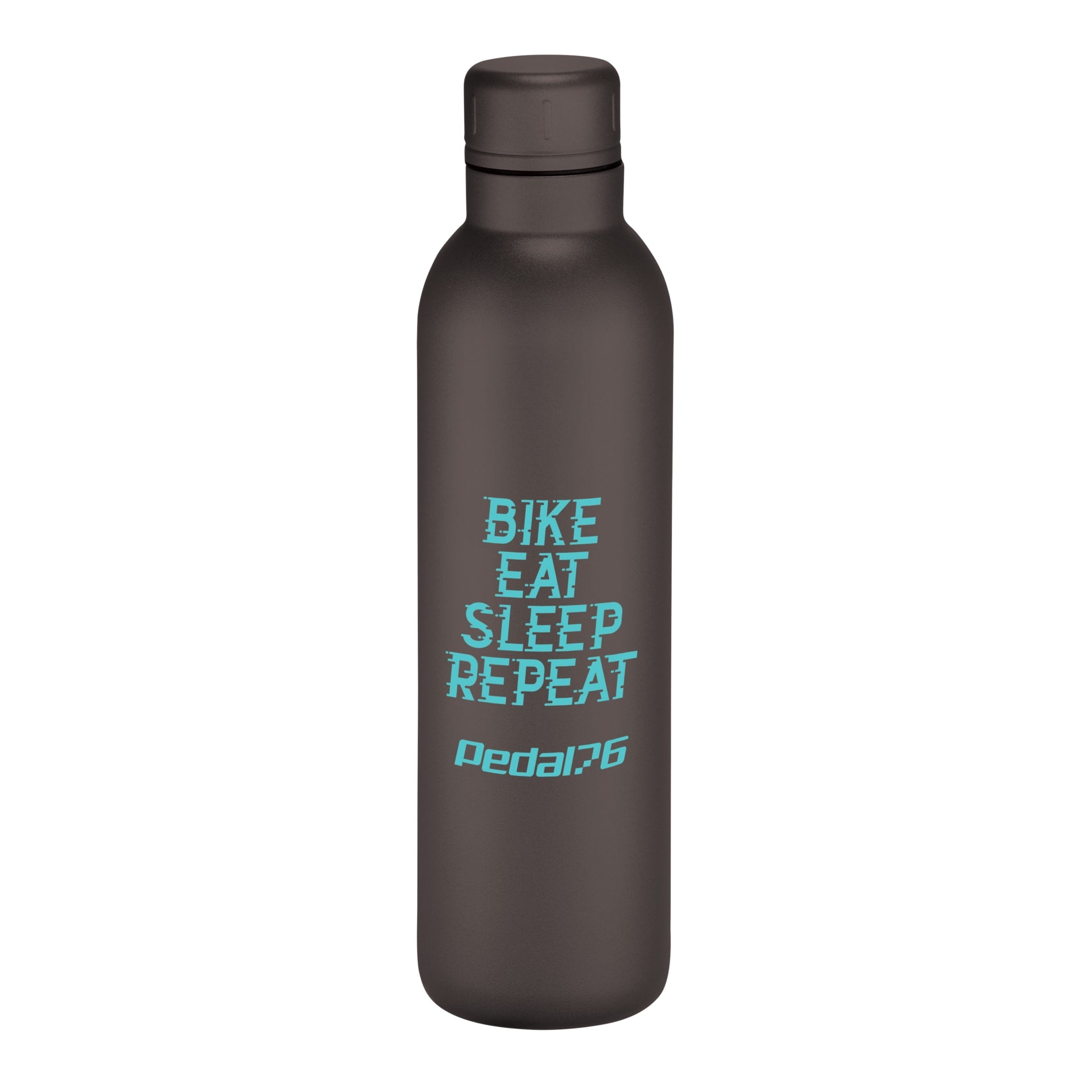 Front View of Black Thor Copper Vacuum Insulated Bottle 17oz