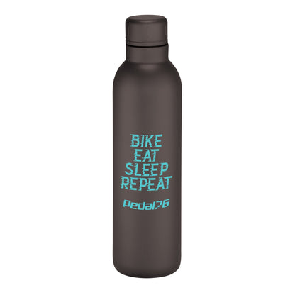 Front View of Black Thor Copper Vacuum Insulated Bottle 17oz