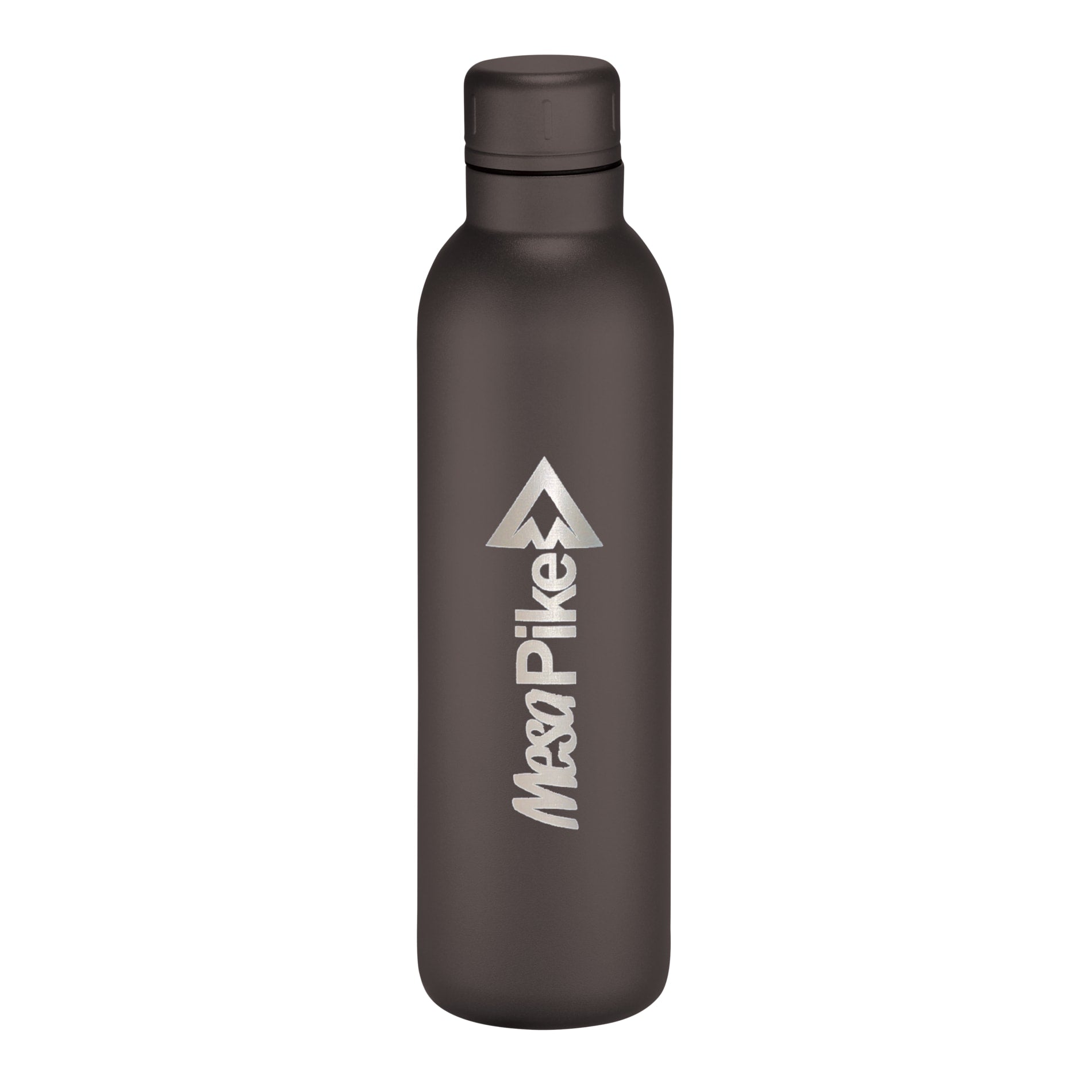 Front View of Black Thor Copper Vacuum Insulated Bottle 17oz