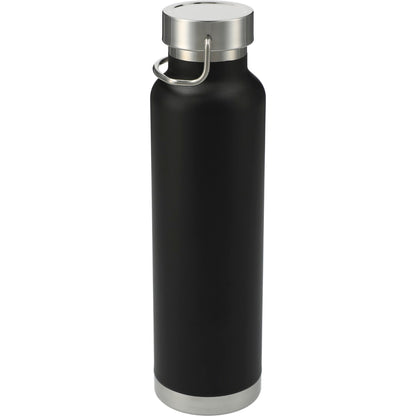 Front View of Black Thor Copper Vacuum Insulated Bottle 22oz plain