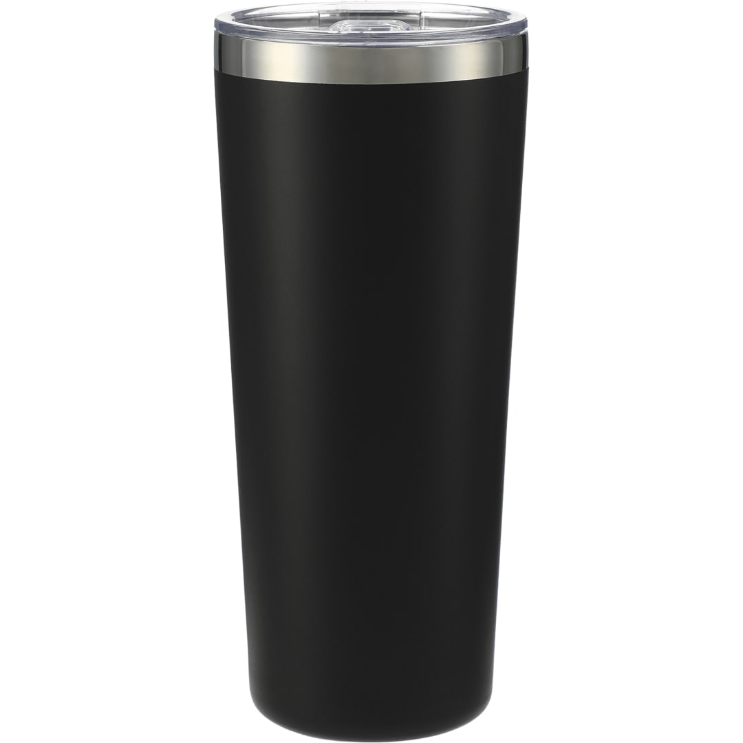 Front View of Black Thor Copper Vacuum Insulated Tumbler 22oz plain