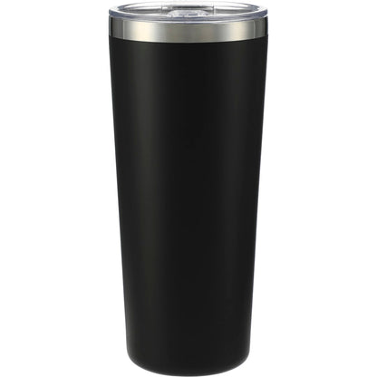Front View of Black Thor Copper Vacuum Insulated Tumbler 22oz plain
