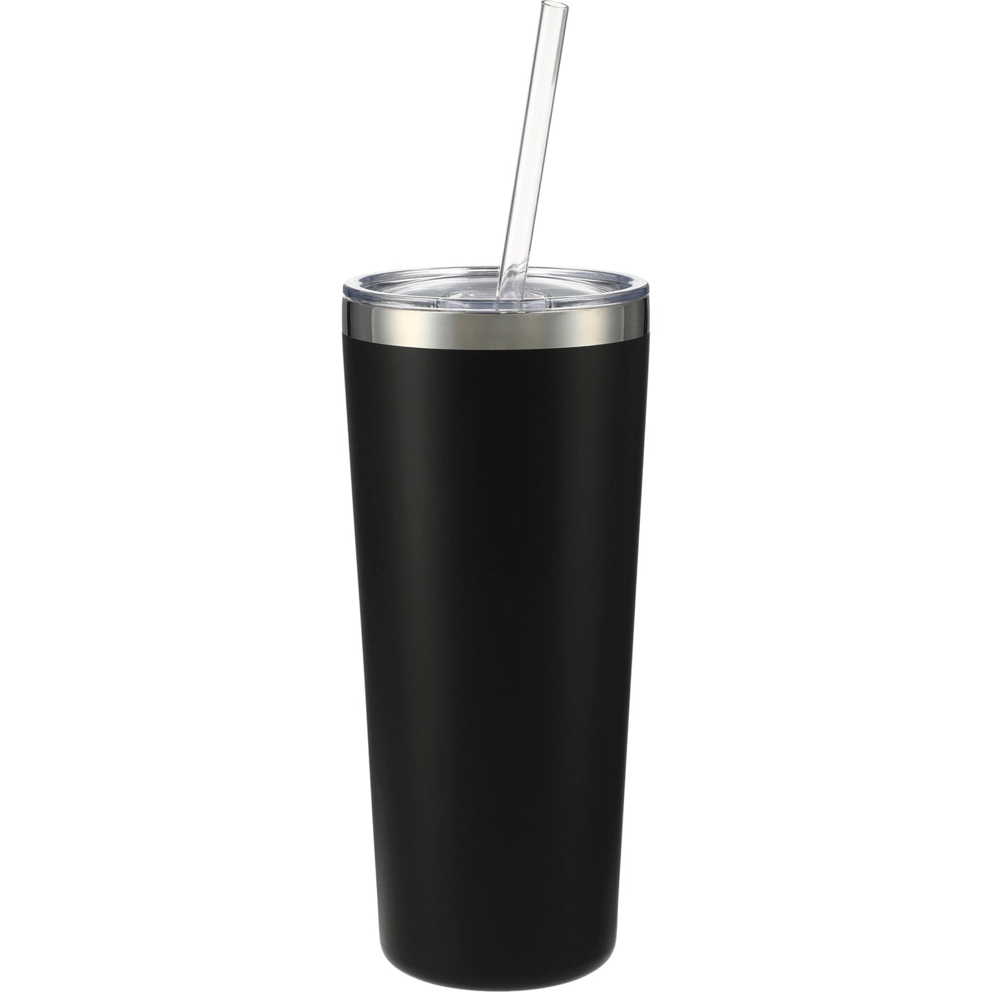 Front View of Black Thor Copper Vacuum Insulated Tumbler 22oz plain