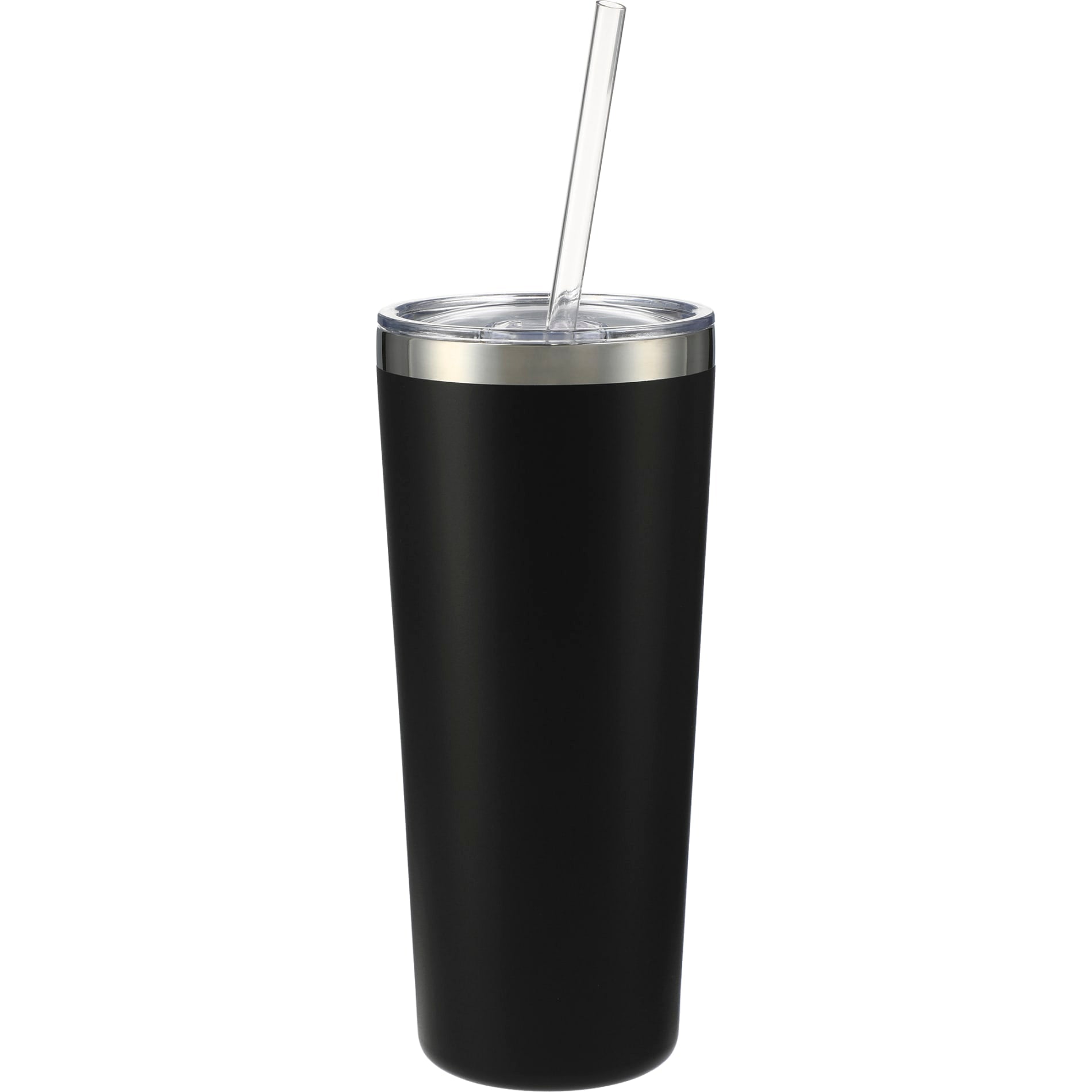Front View of Black Thor Copper Vacuum Insulated Tumbler 22oz plain