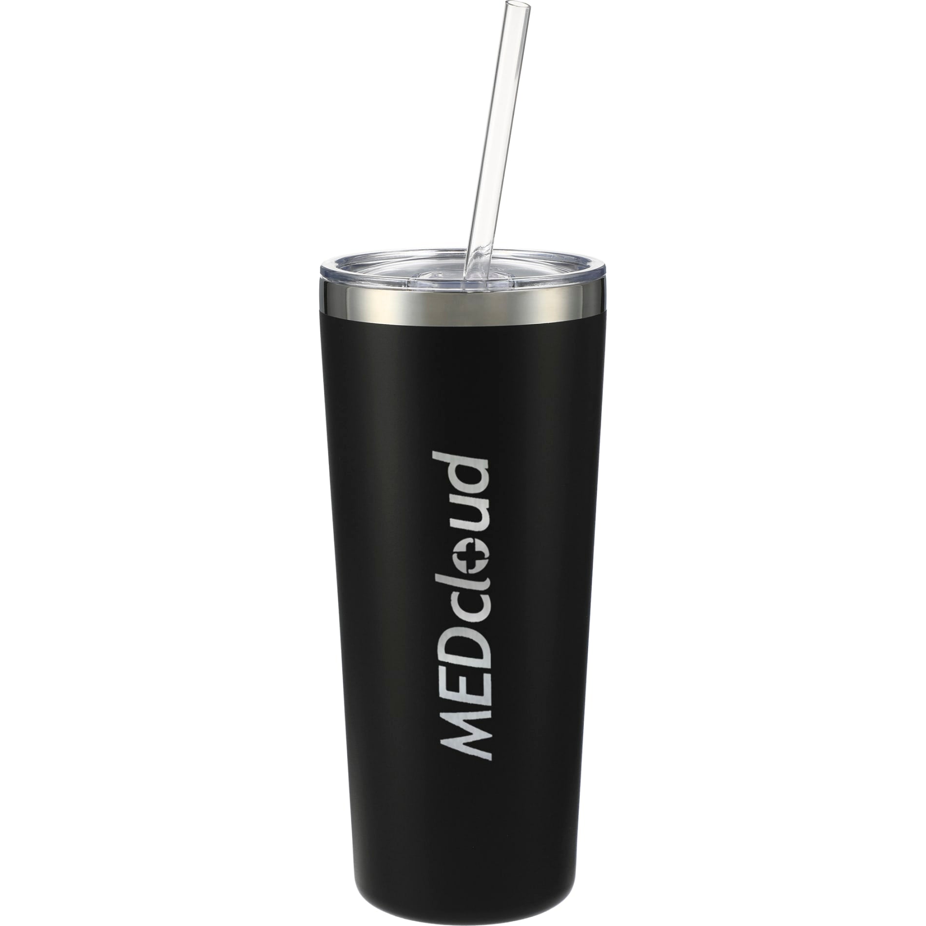Front View of Black Thor Copper Vacuum Insulated Tumbler 22oz