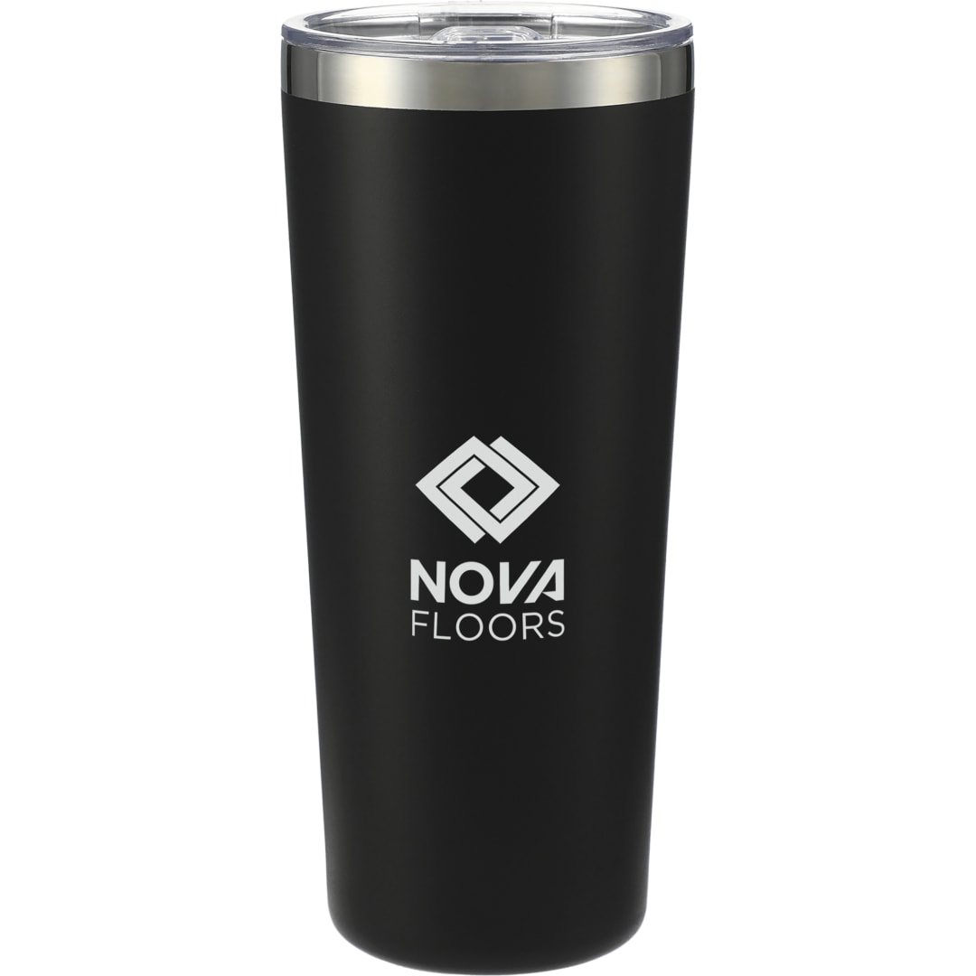 Front View of Black Thor Copper Vacuum Insulated Tumbler 22oz