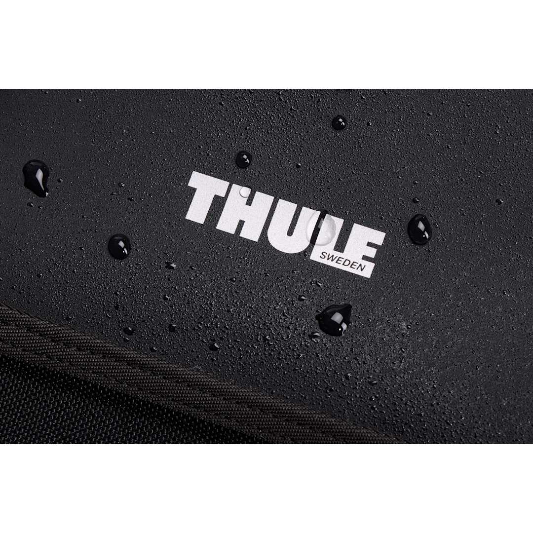 Front View of Black Thule Chasm Gear Tote 30L