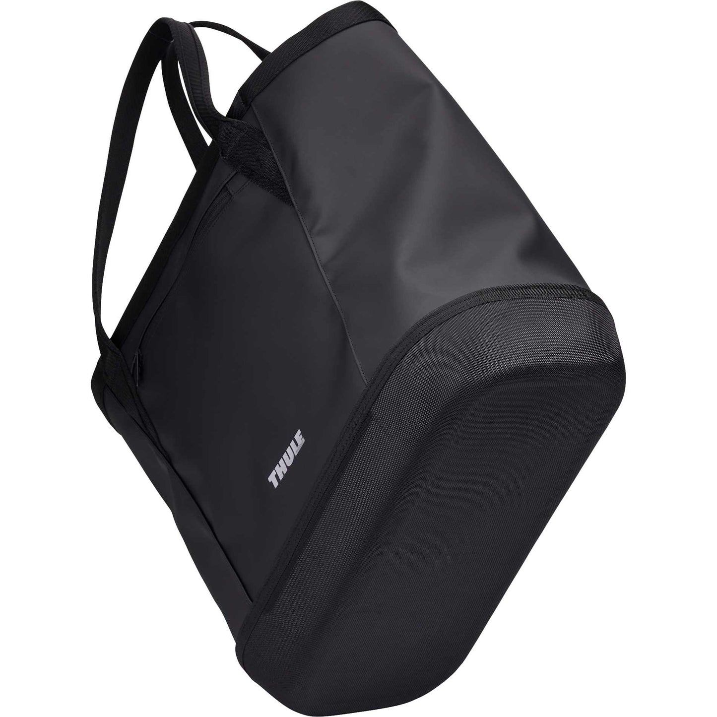 Front View of Black Thule Chasm Gear Tote 30L