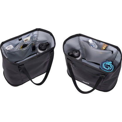 Front View of Black Thule Chasm Gear Tote 30L