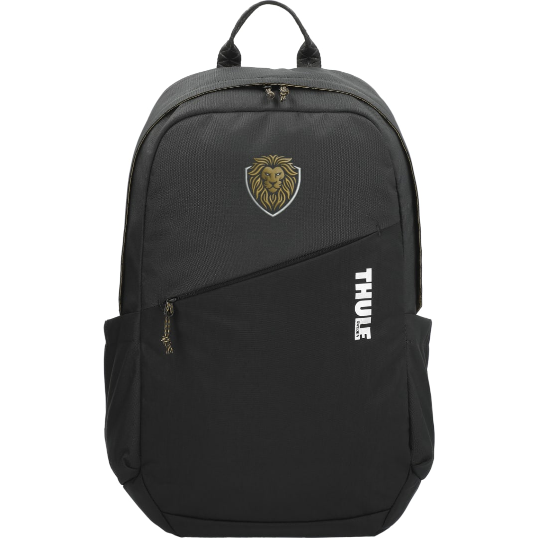 Front View of Black Thule Heritage Notus 16" Computer Backpack 20L
