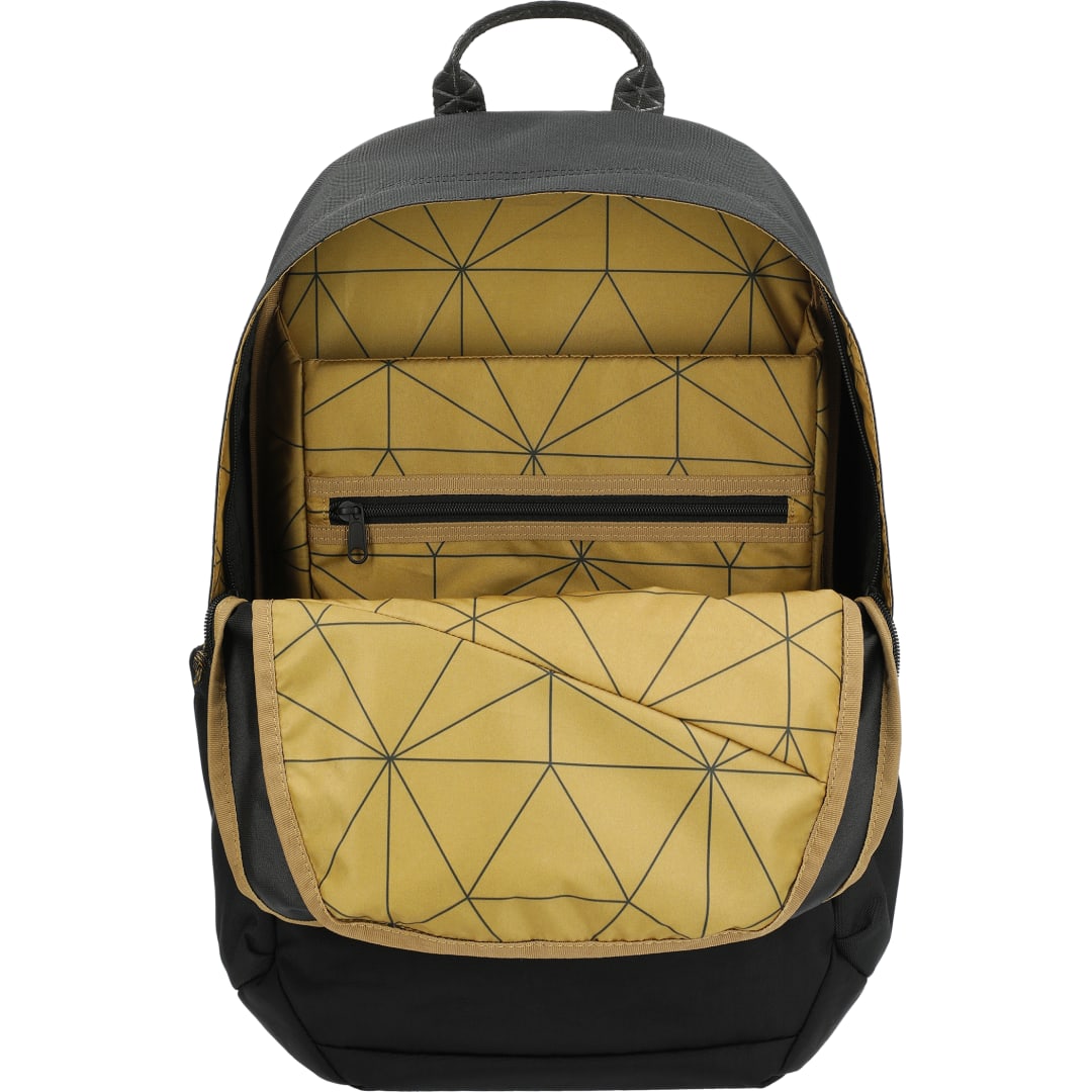 Front View of Black Thule Heritage Notus 16" Computer Backpack 20L
