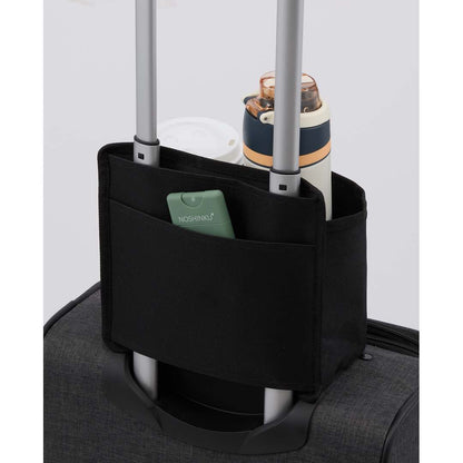 Front View of Black Travel Bottle Buddy