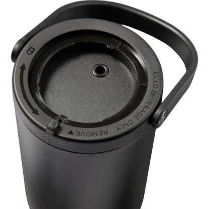 Front View of Black Trinity Recycled Straw Leak proof Tumbler 30oz