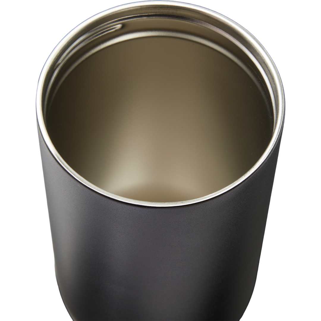 Front View of Black Trinity Recycled Straw Leak proof Tumbler 30oz