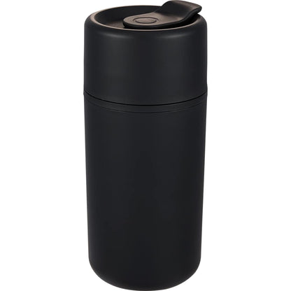 Front View of Black Urban 16oz Recycled Tumbler plain