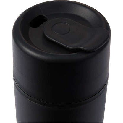 Front View of Black Urban 16oz Recycled Tumbler plain