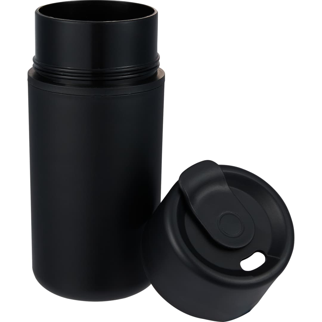 Front View of Black Urban 16oz Recycled Tumbler plain