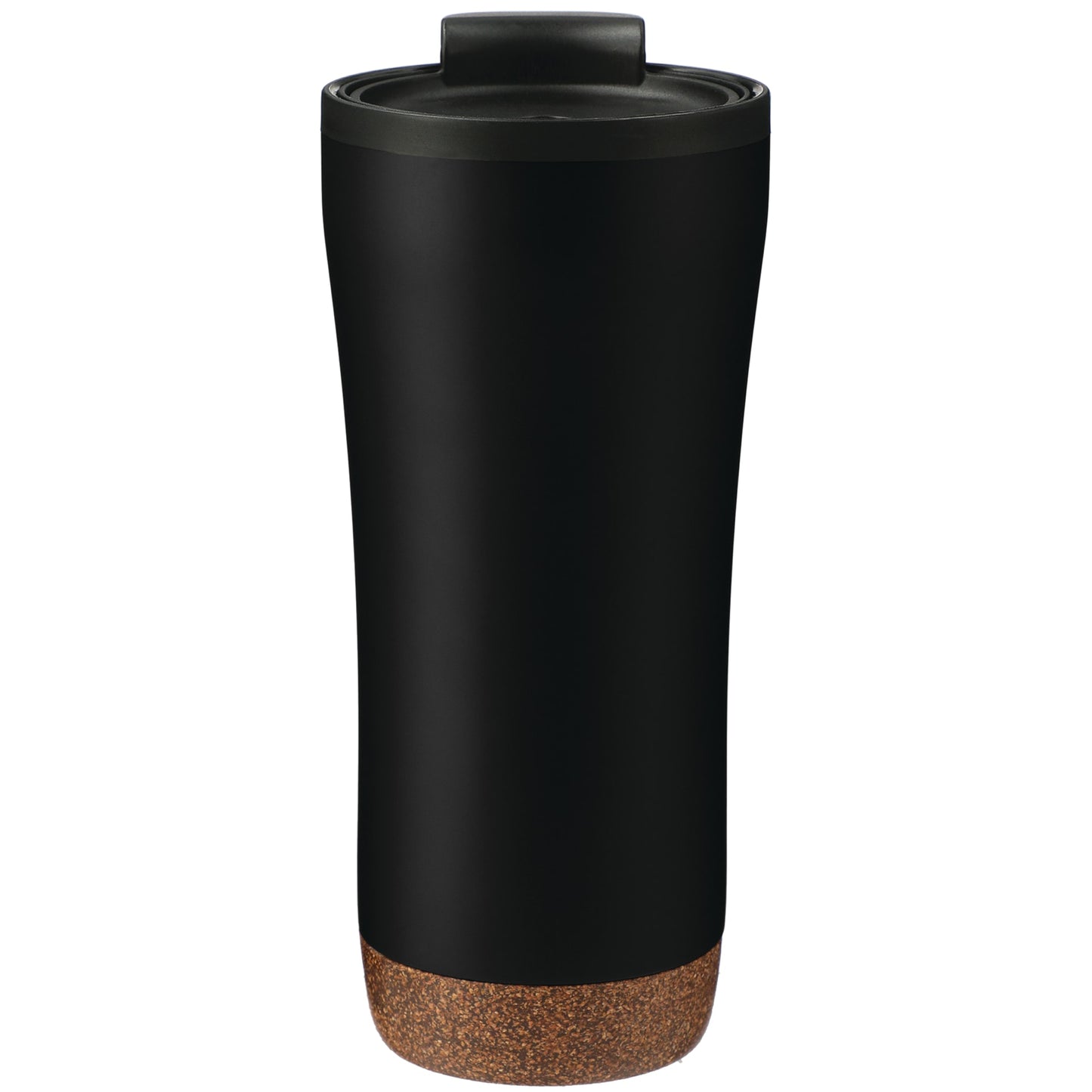 Front View of Black Valhalla 16oz Tumbler With Plastic Inner plain