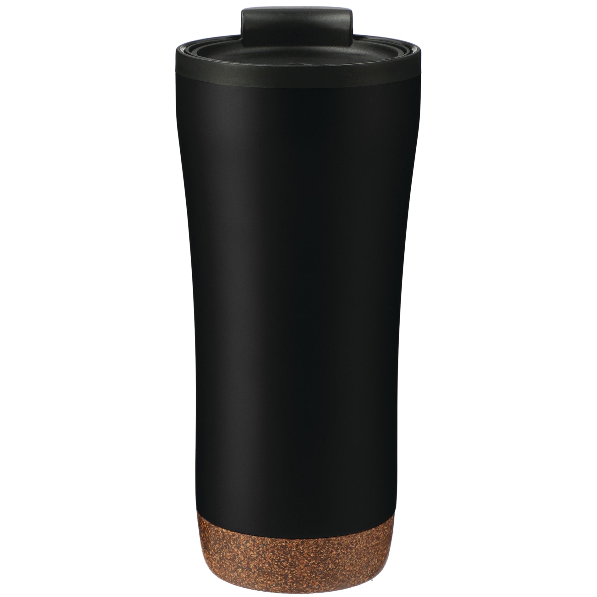 Front View of Black Valhalla 16oz Tumbler With Plastic Inner plain