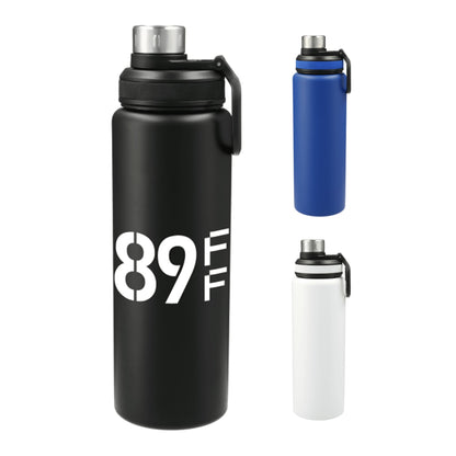 Front View of Black Vasco 32oz Stainless Steel Bottle