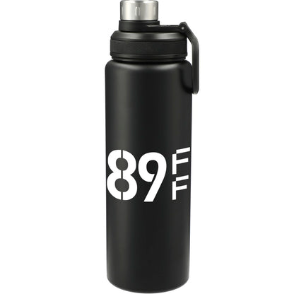 Front View of Black Vasco 32oz Stainless Steel Bottle