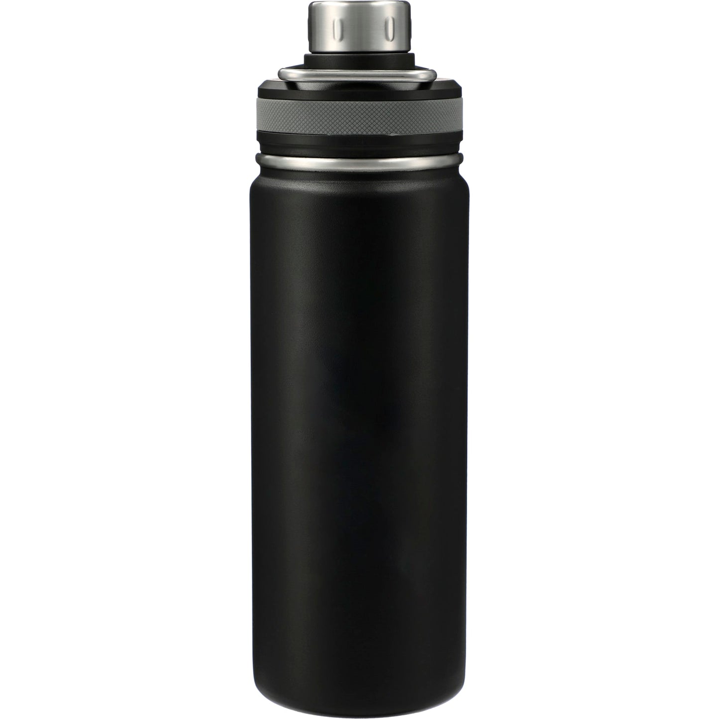 Front View of Black Vasco Copper Vacuum Insulated Bottle 20oz plain