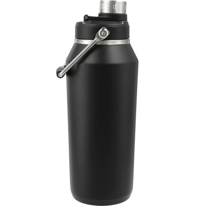 Front View of Black Vasco Copper Vacuum Insulated Bottle 40oz plain
