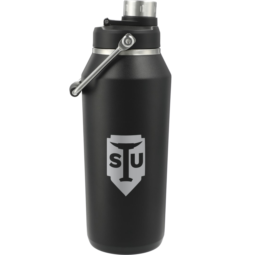Front View of Black Vasco Copper Vacuum Insulated Bottle 40oz
