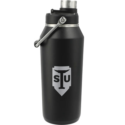 Front View of Black Vasco Copper Vacuum Insulated Bottle 40oz