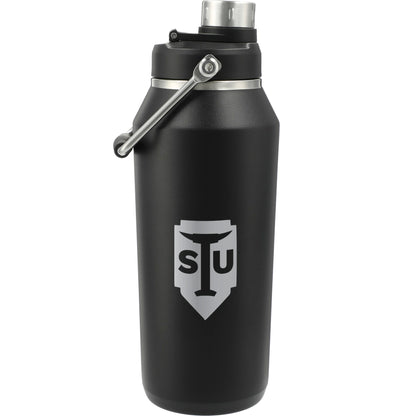 Front View of Black Vasco Copper Vacuum Insulated Bottle 40oz