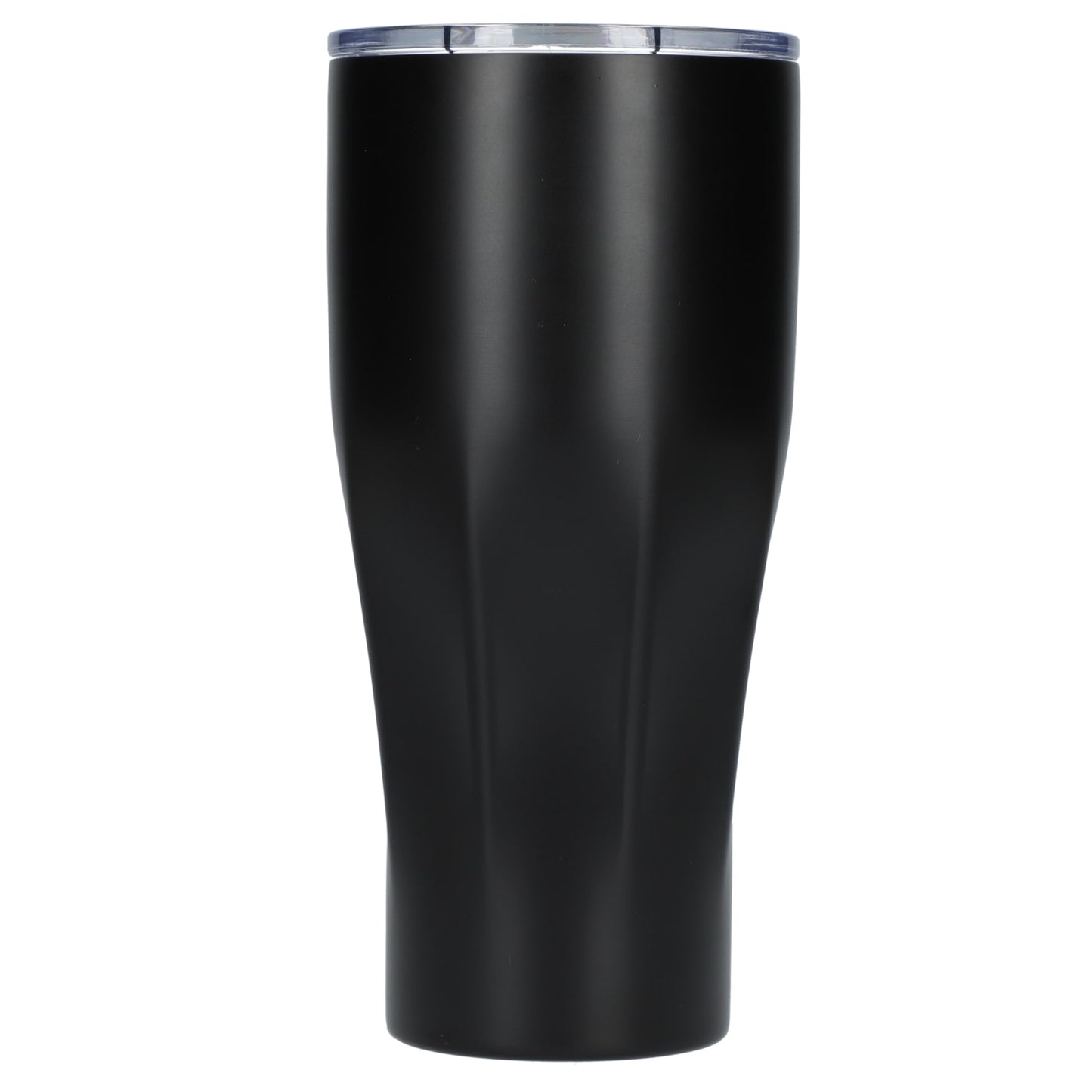 Front View of Black Victor Recycled Vacuum Insulated Tumbler 20oz plain