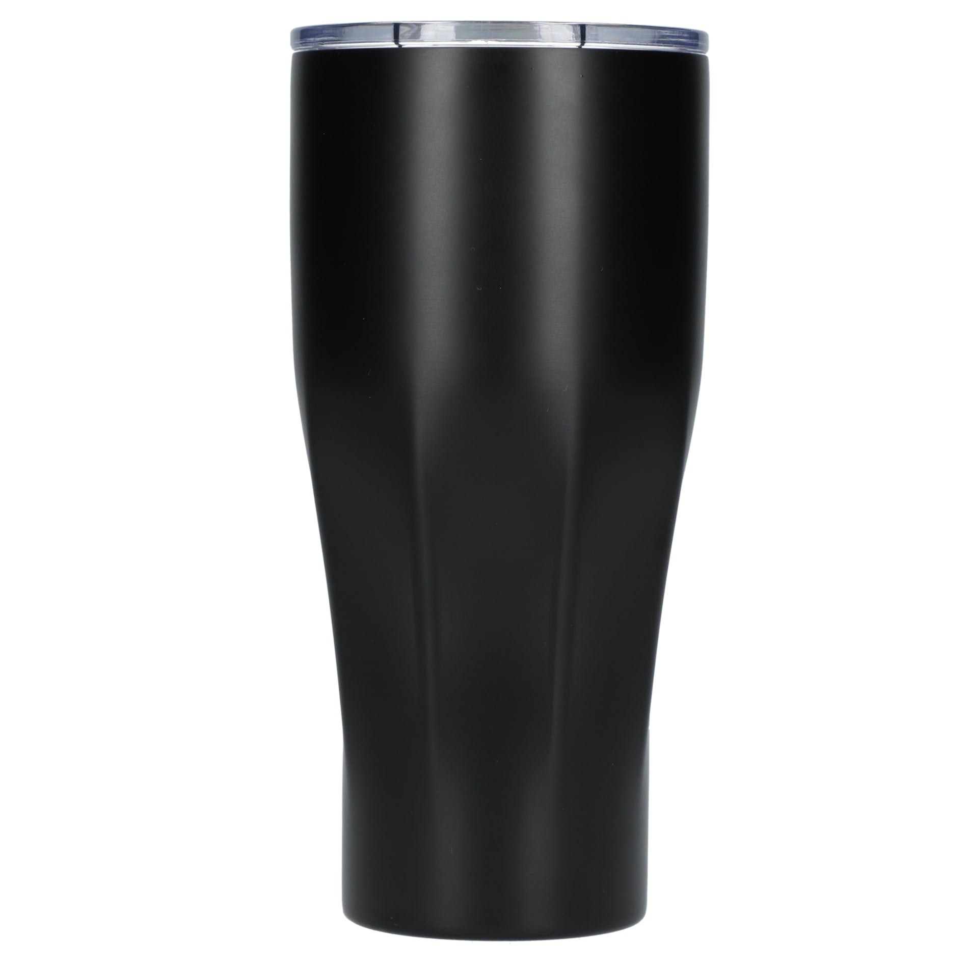 Front View of Black Victor Recycled Vacuum Insulated Tumbler 20oz plain