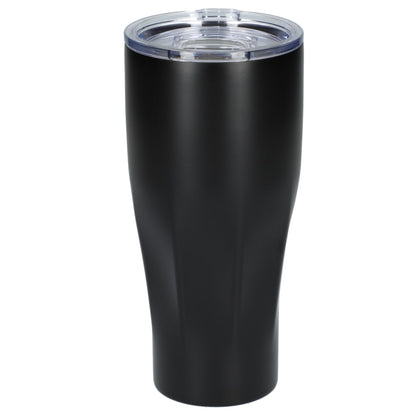 Front View of Black Victor Recycled Vacuum Insulated Tumbler 20oz plain