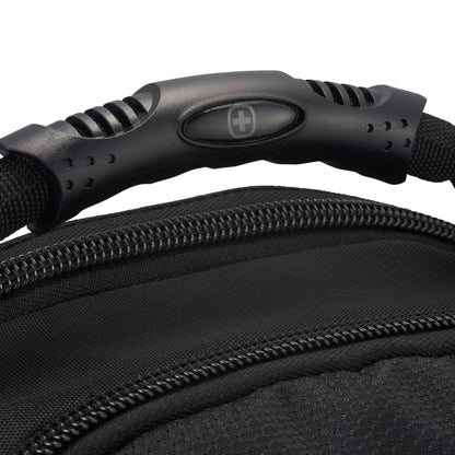 Front View of Black Wenger Pro II Recycled 15" Computer Backpack