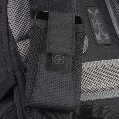 Front View of Black Wenger Pro II Recycled 15" Computer Backpack
