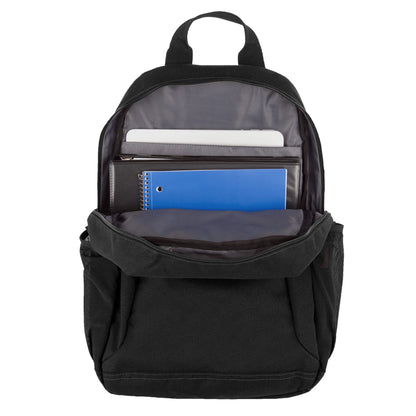 Front View of Black Wolverine 23L Laptop Backpack