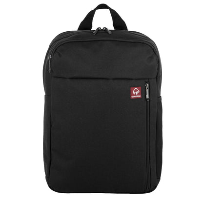 Front View of Black Wolverine 30L Transit Backpack plain