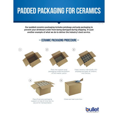 Front View of Black Zapata 15oz Ceramic Mug