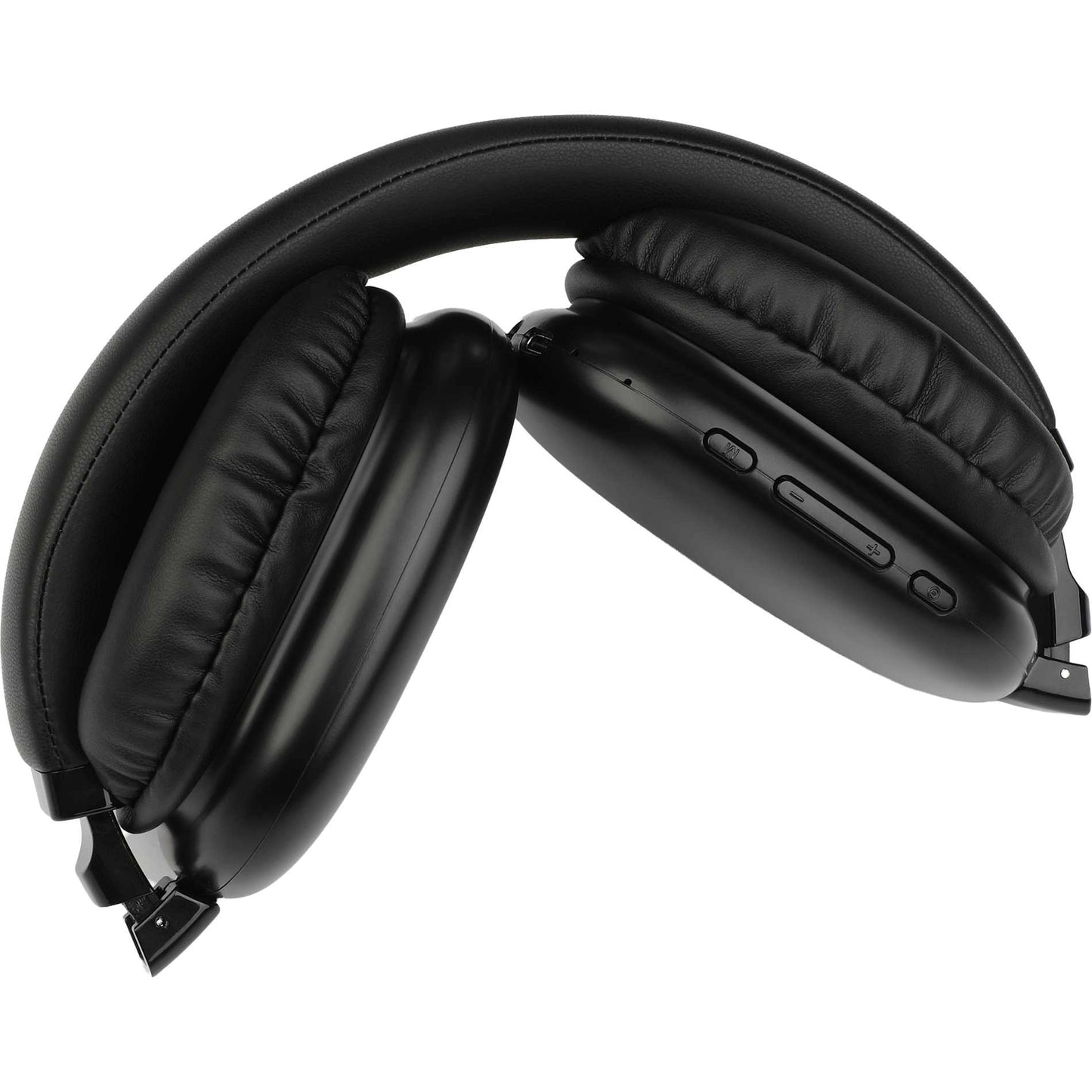 Front View of Black Zen Pods Bluetooth Headphones with ANC
