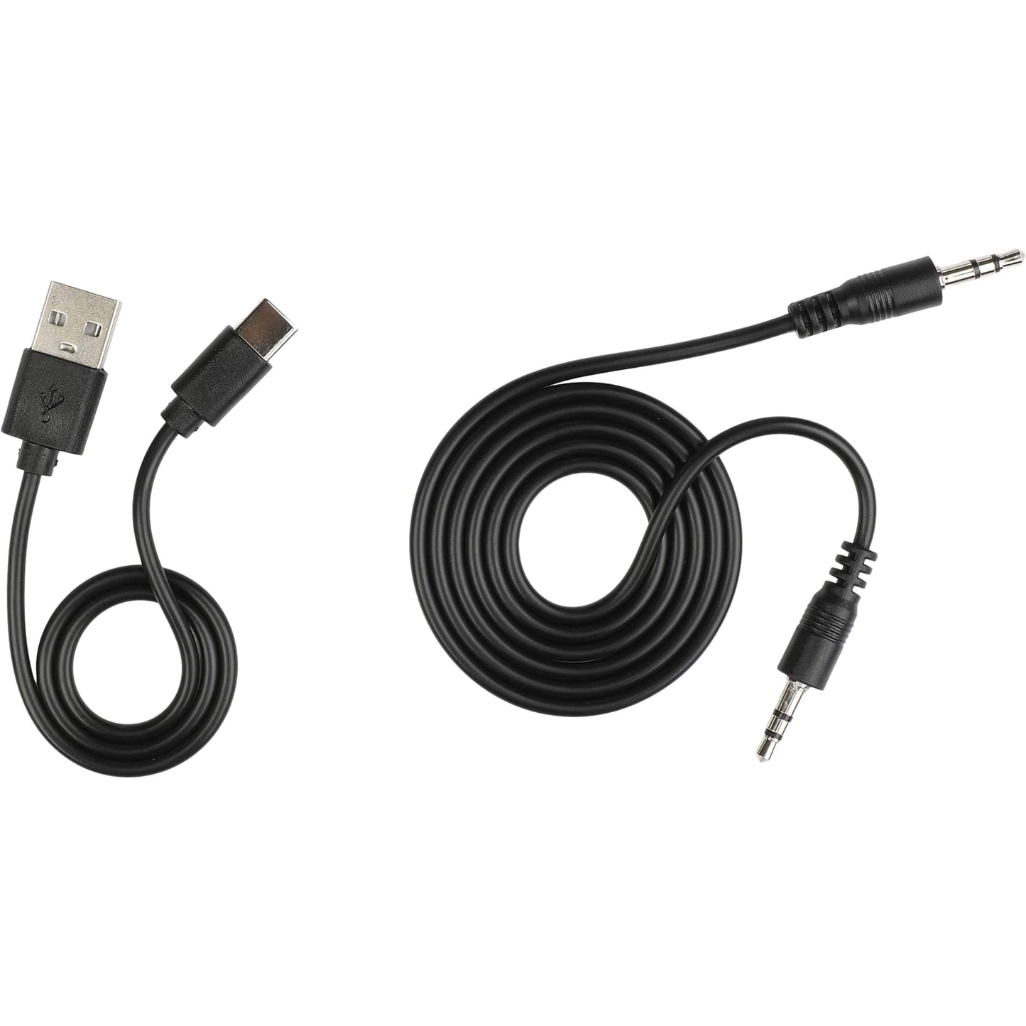 Front View of Black Zen Pods Bluetooth Headphones with ANC