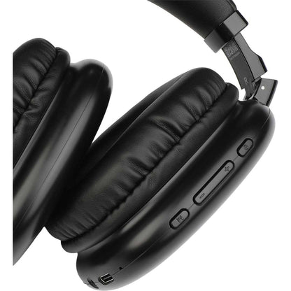 Front View of Black Zen Pods Bluetooth Headphones with ANC