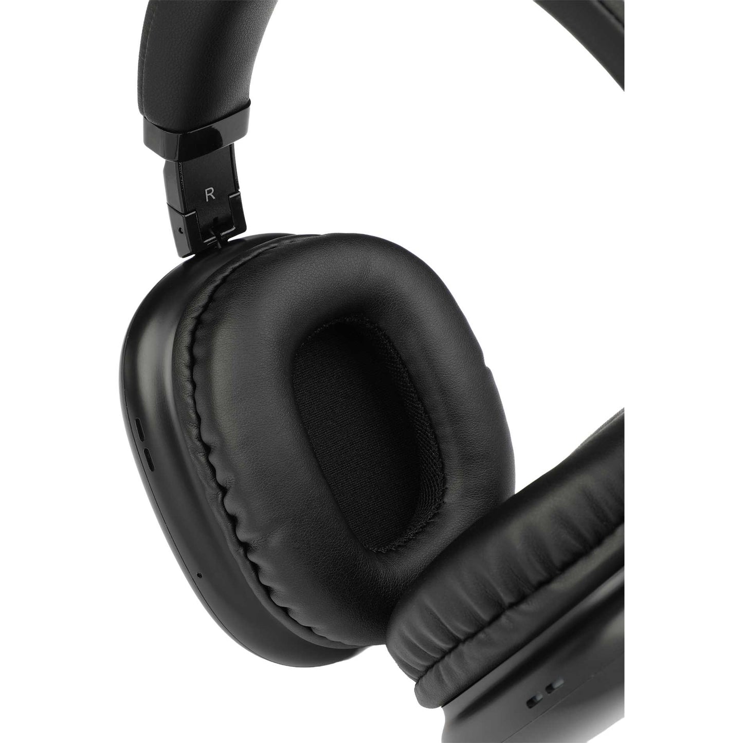 Front View of Black Zen Pods Bluetooth Headphones with ANC