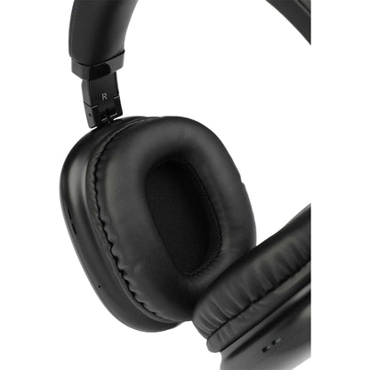 Front View of Black Zen Pods Bluetooth Headphones with ANC