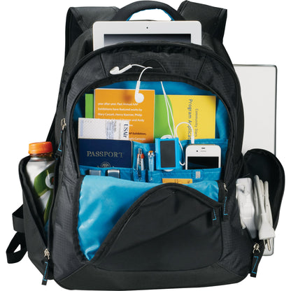 Front View of Black Zoom DayTripper 15" Computer Backpack